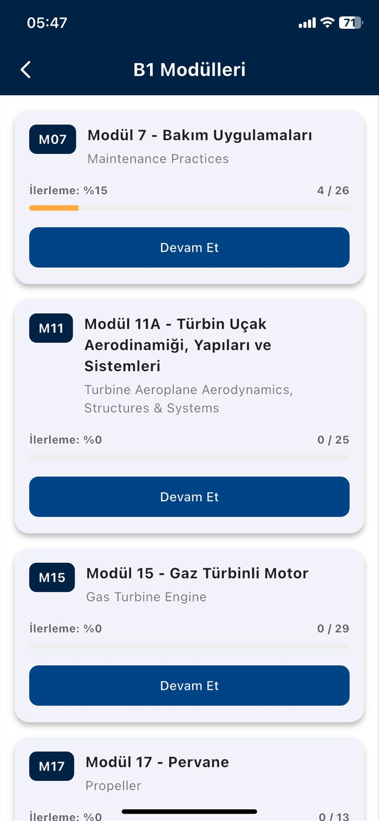 aeromodul quiz ve haftalık sıralama - liderlik tablosu